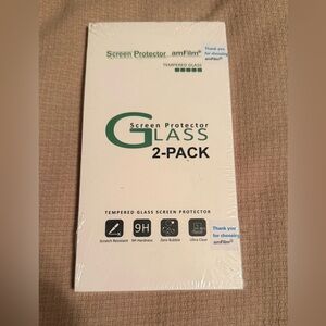 Brand New amFilm Tempered Glass Screen Protector 2-Pack